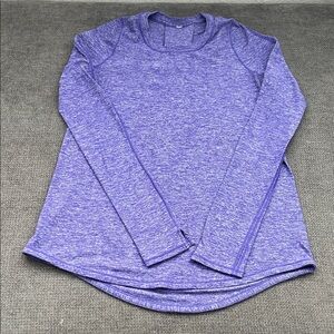 lululemon athletica Heathered Purple Long Sleeve Tee